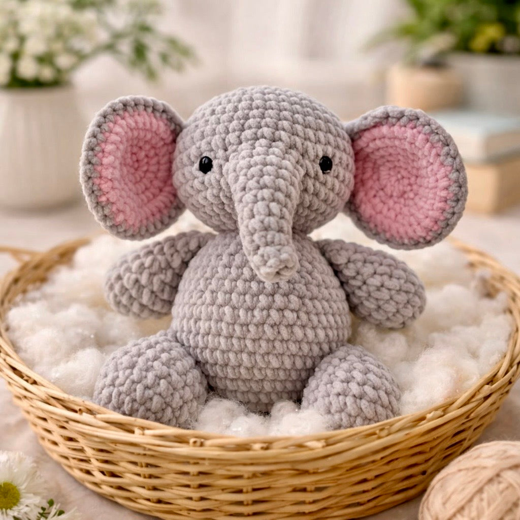 Baby Elephant Amigurumi Patter