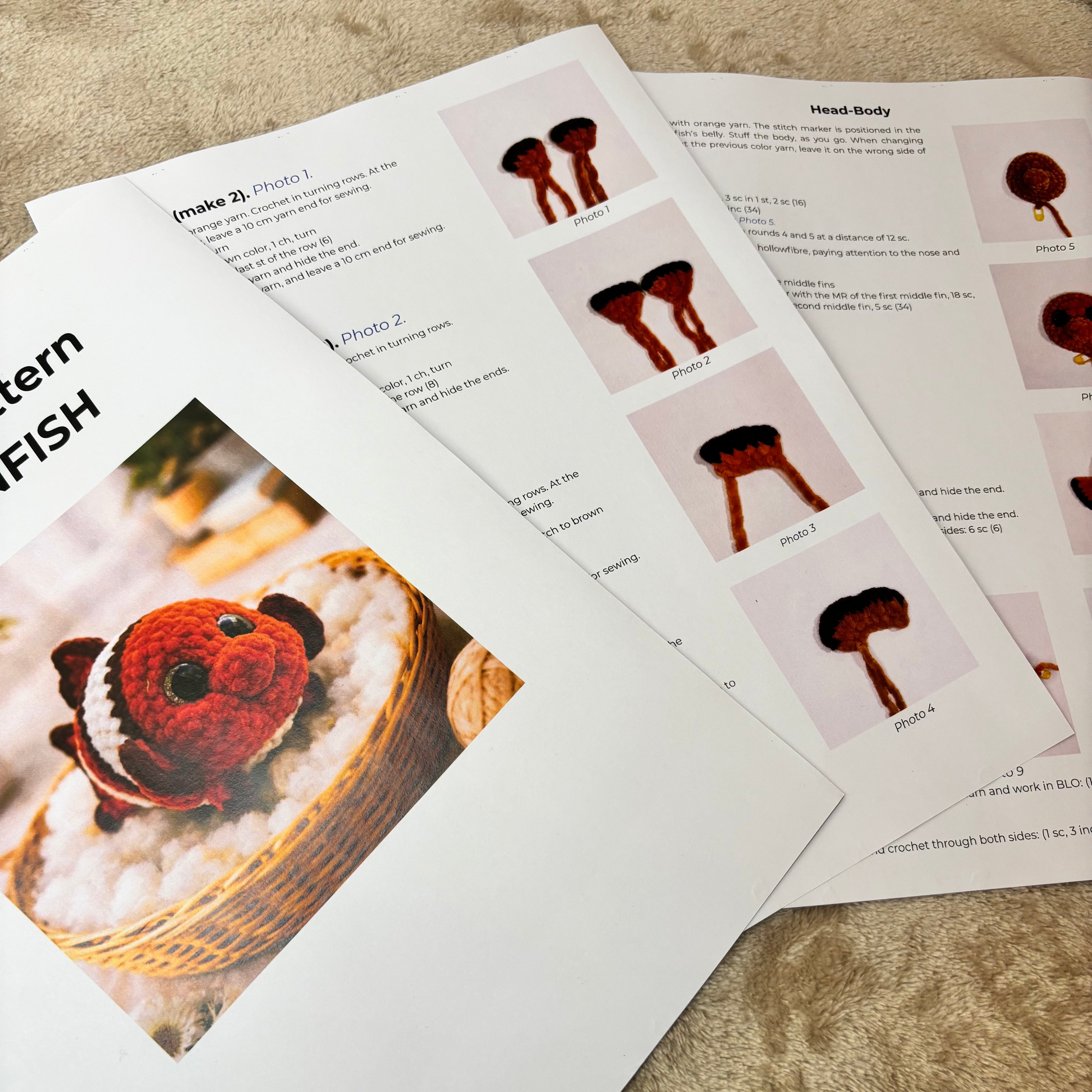 Coral Fish Amigurumi PDF Pattern