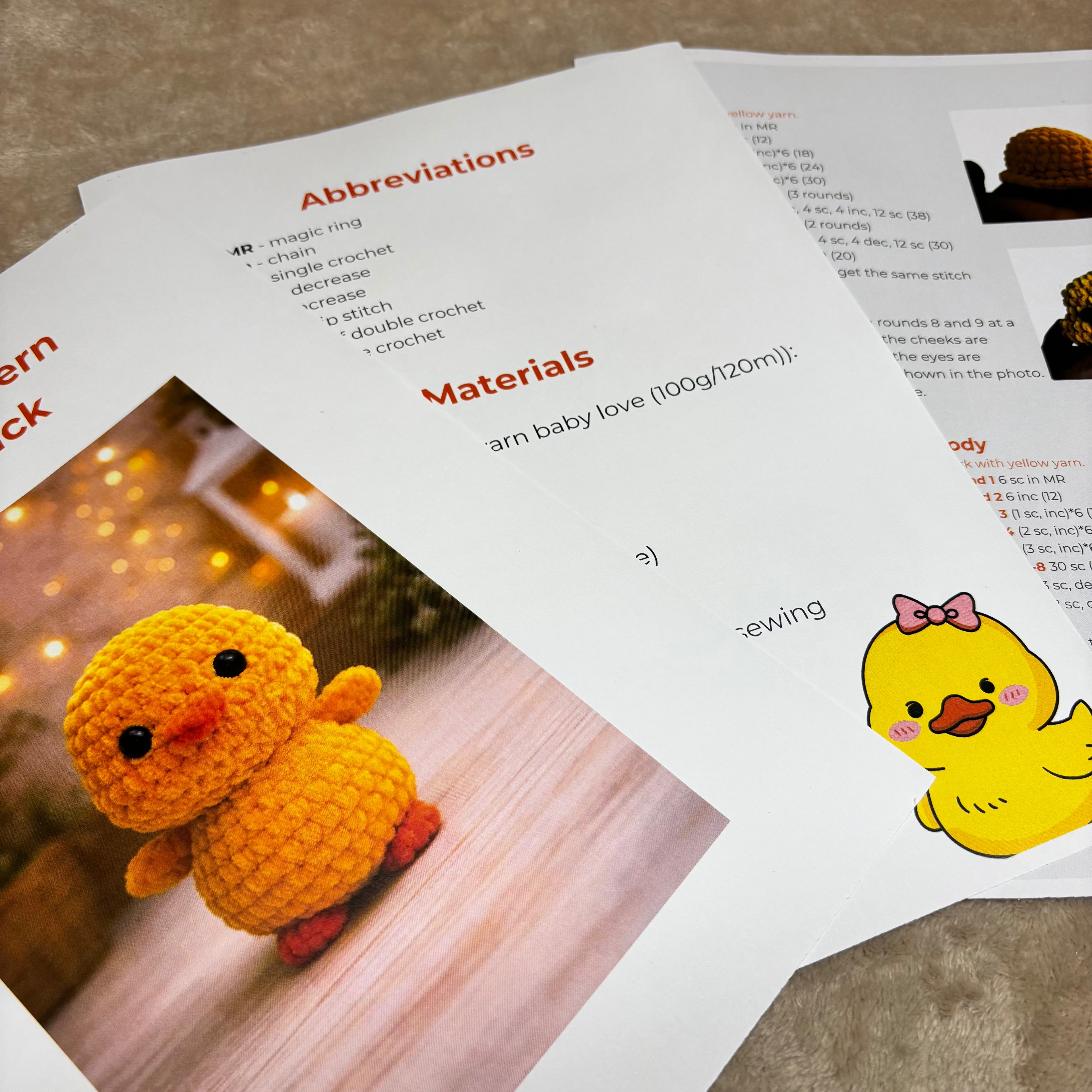 Cozy Little Duck Crochet Pattern